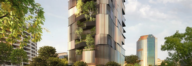 Walan Apartments, Walan Apartments by bureau^proberts, bureau^proberts, Cam Ginardi, GBW Developments, Brisbane, Australia, apartment, apartments, apartment building, apartment buildings, green apartment, green apartments, vertical forest, nature, tree, trees, shrubs, Kangaroo Point cliffs